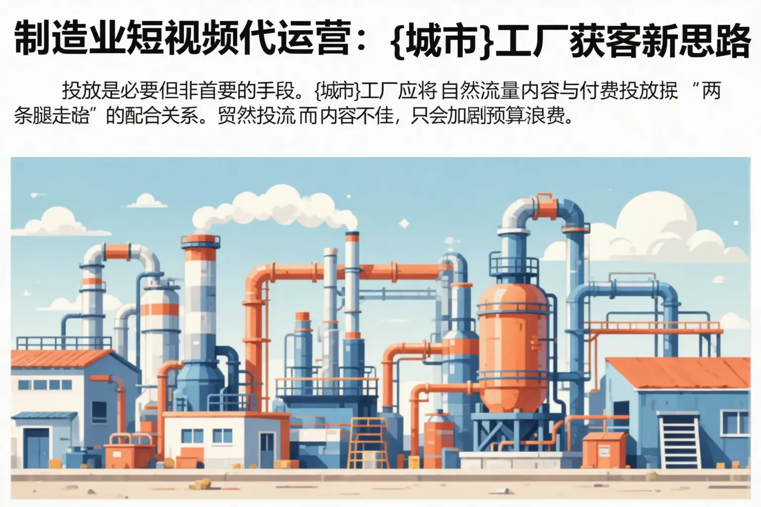 制造业短视频代运营:惠城工厂获客新思路